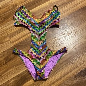 Becca by Rebecca Virtue Cut Out One Piece Swimsuit